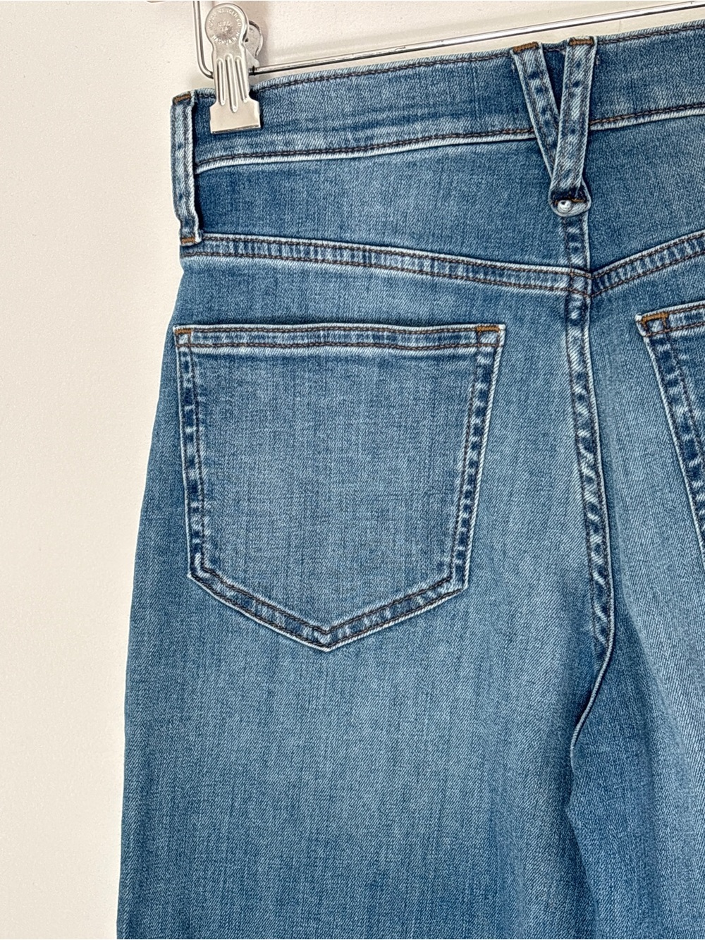 J Crew Slim Wide Leg Jeans Size 27 Petite Inseam 23 inches - Picture 12 of 16
